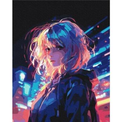 BRUSHME Malování podle čísel 40 x 50 cm Cyberpunk 1 ks v krabičce