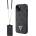 GUESS Калъф Guess - Strass Triangle Metal Logo, iPhone 15, сив (3666339146801)