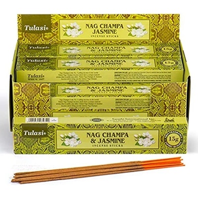 Tulasi Vonné tyčinky Nag Champa a jazmín 20 ks