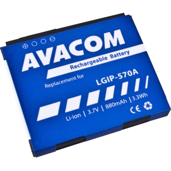 Baterie AVACOM GSLG-KP500-S880A do mobilu LG KP500 Li-Ion 3,7V 880mAh (náhrada LGIP-570A)