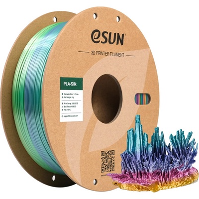 eSUN PLA-Silk Rainbow Coral - 1, 75 mm / 1000 g (PLA-SKRB175O-CA1P1)