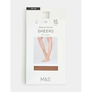 Marks & Spencer Пакет от 5 чифта непрозрачни чорапи, 15 DEN Marks & Spencer бежов Marks & Spencer | Bezhov | ЖЕНИ | ЕДИН РАЗМЕР