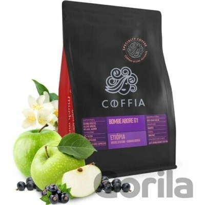 Coffia Bombe Abore G1 výberová zrnková espresso 250 g