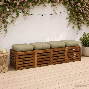 vidaXL Кушони за сядане, 4 броя VIANEN 4 pcs 100% полиестер (953473)