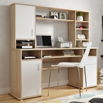 WIPMEB Писмено бюро с полица elian, дъб сонома/бяло (wm0041)