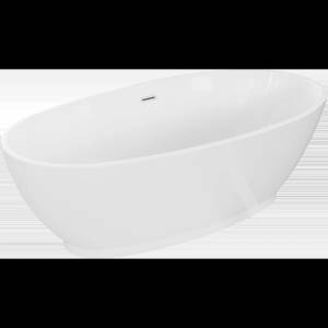 Mexen Bilbao самостоятелно стояща вана 180 x 90 см, бяла, бял преливник - 51311809000-20 (51311809000-20)