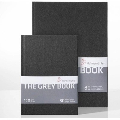 Hahnemühle skicár THE GREY BOOK 120 gsm 40 listov A4