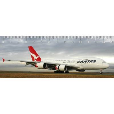 mapcards.net Pravítko 3D A380 Qantas deep