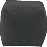 Pufrelax Пуф 80л. , Табуретка Куб - Eerie Black, Перящ се калъф, Гама Premium, Пълнеж от Полистиролни перли