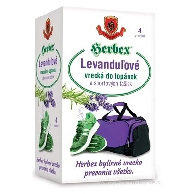 Herbex Levandulové sáčky do bot a sportovních tašek 15g 4 ks