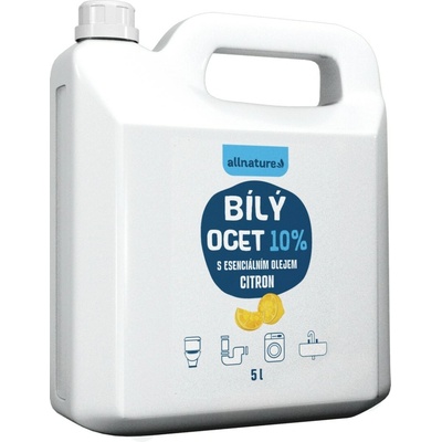 Allnature Biely ocot 10 % s vôňou citróna 5000 ml