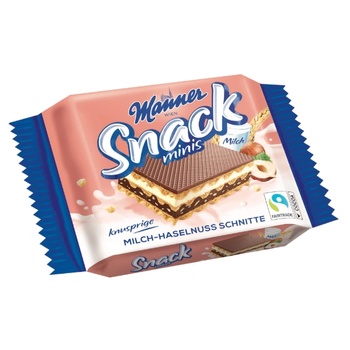 Manner Snack Mini Milk Лешник 25гр