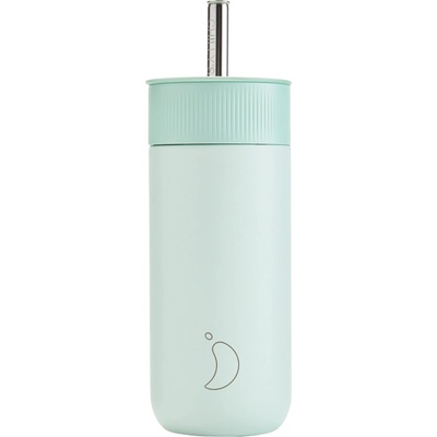 Chilly's Bottles Series 2 Термо чаша със сламка, 500 ml, ментов (C500S2SWLICH)