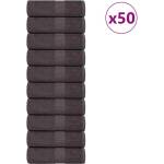 vidaXL Кърпи за гости FROGN 50 бр. Антрацит 30x50 см 360 г/м2 (136680)
