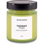 Remember Свещ от соев восък с време на горене 35 h Fresh Basil & Rhubarb - Remember (DK03)