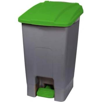 PLANET Кош за отпадъци, за разделно събиране, с педал, пластмасов, 70 L, зелен (UP210G-GREEN)