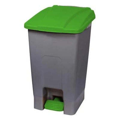 PLANET Кош за отпадъци, за разделно събиране, с педал, пластмасов, 70 L, зелен (UP210G-GREEN)