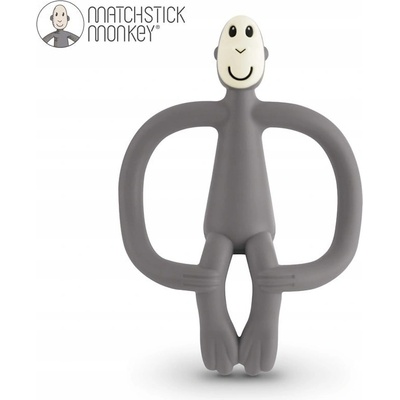 Matchstick Monkey ortodontické hryzátko silikon šedá