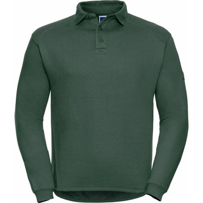 Russell Unisex mikina s límečkem R-012M-0 Bottle Green