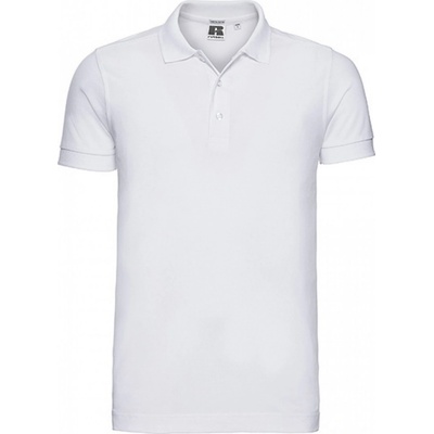 Russell strečové polo tričko s límečkem a krátkými rukávy azurová Z566 modrá