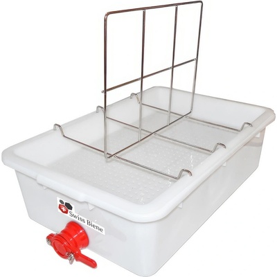 Mellarius Talíř na odvíčkování - 2 rámky - plast vana - nerez