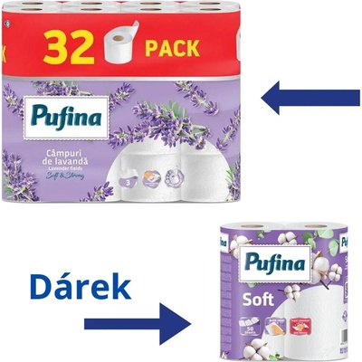 PUFINA Lavender Fields 3-vrstvý 32 ks