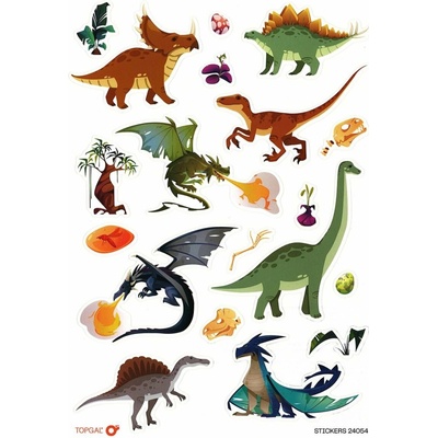 Topgal Stickers samolepky Dino 24054