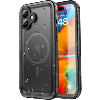 Tech-Protect Magsafe Водоустойчив Калъф за iPhone 16, Tech-Protect ShellBox IP68 Case, Черен (5906302375172)