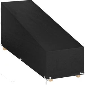 vidaXL Покривало за шезлонг 12 капси 205x75x40/70 см полиетилен (319343)