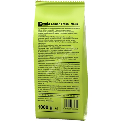 AG Foods Venda Lemon Fresh instantní čaj 1000 g