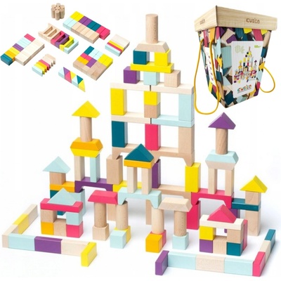 Cubika Sada dřevěných kostek 50 ks