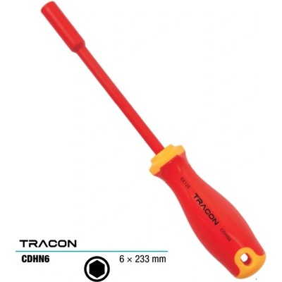 Tracon Nástrčný klíč 6-hran s izolací do 1000 V AC 1000V 6x233mm CDHN6