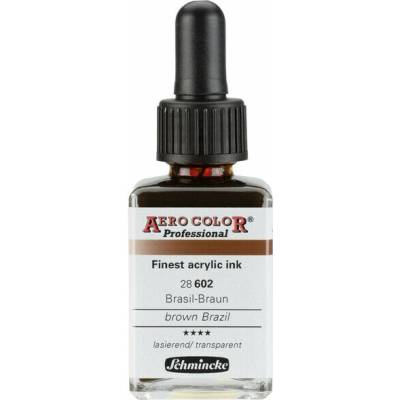 Schmincke Aero Color akrylový atrament Professional Standard 602 brazil hnedá