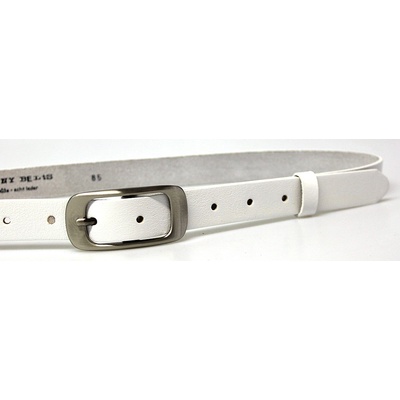 Penny Belts dámský kožený opasek 173-00 bílý