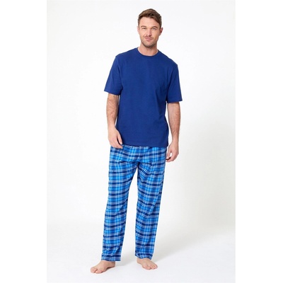 Studio Пижама Studio T-Shirt and Flannel Pants Pyjama Set - Navy/Blue