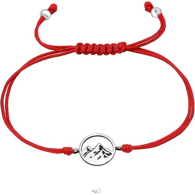 Prosperk náramek se šňůrkou HORY červený S1910