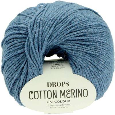 Drops Bavlna Merino 16 jeans modrá