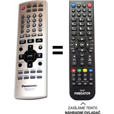 Dálkový ovladač Predátor Panasonic N2QAJB000096