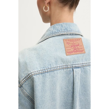 Y/Project Дънково яке Y/Project EVERGREEN SNAP OFF DENIM SHIRT в синьо преходен модел 207SI001 (207SI001)