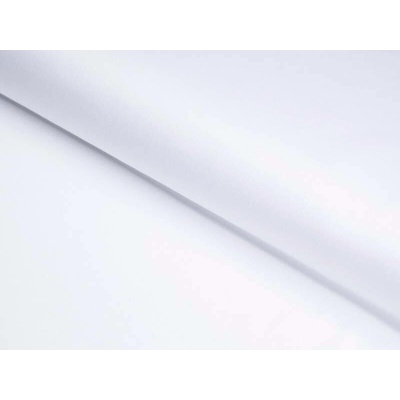 Bavlněný satén - bílý - metráž šířka 220 cm