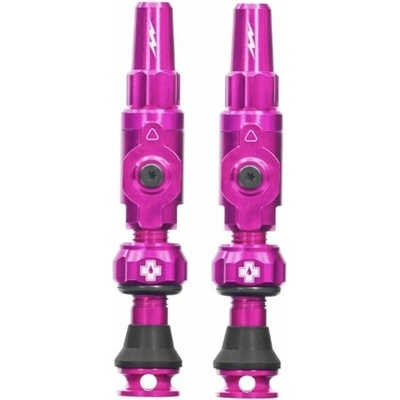 Muc-Off Big Bore Lite Medium bezdušové ventily, 2 ks, 35 mm, ružová
