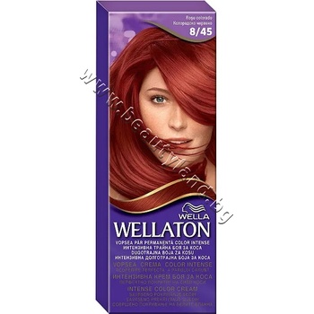 Wella Боя за коса Wellaton Intense Color Cream, 8/45 Red Colorado, p/n WE-3000044 - Трайна крем-боя за коса за наситен цвят, колорадско червена (WE-3000044)