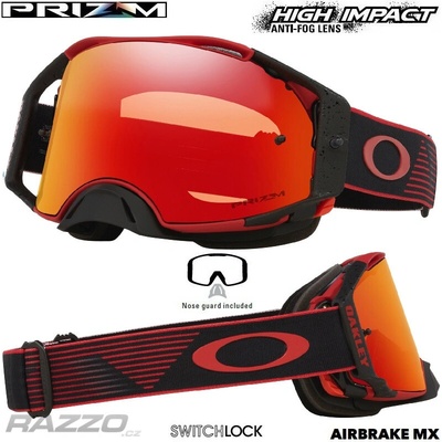 Oakley Airbrake MX Red Motionl Prizm Torch