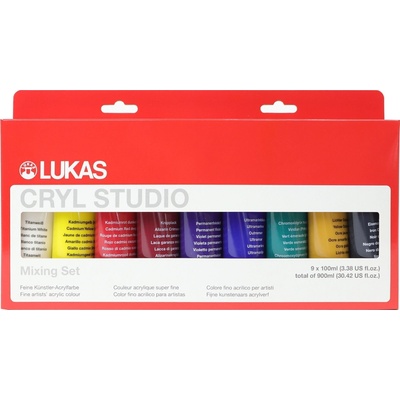 LUKAS Cryl Studio Комплект акрилни бои Mix 2 9 x 100 ml (60850000)