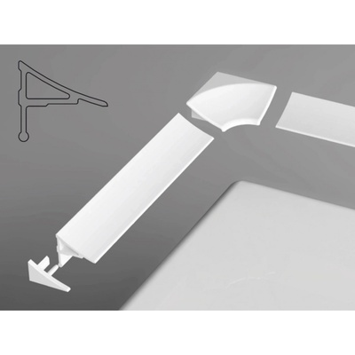 Ravak XB460000001 Sada pro krycí lištu 11 - bílá B460000001 – Zbozi.Blesk.cz