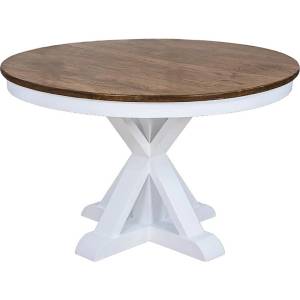 EX Home Трапезна маса EX Home модел Meditera Kros, 120 см, Масив