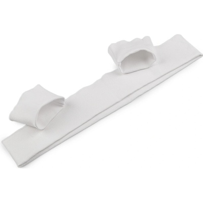 Bavlněné elastické náplety šíře 7,5 cm sada (2x rukáv, 1x pás) bílá 1 sada