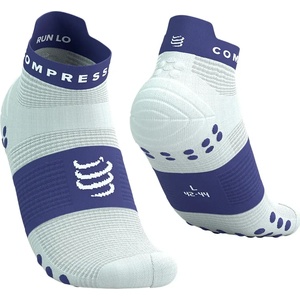 Compressport Pro racing socks v4.0 run low бяло, Тъмносин 42-44 (xu00047b0076)