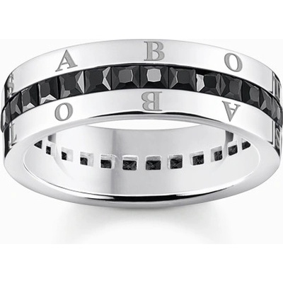 Thomas Sabo prsteň Black stones pavé TR2361 643 11