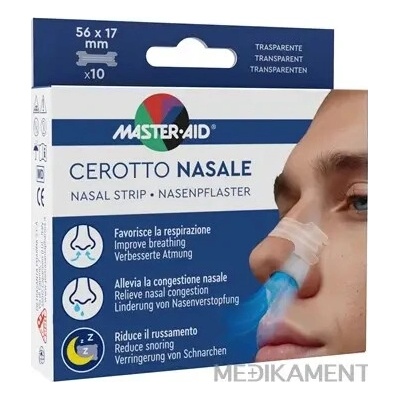 Master Aid Nosní náplasti 56 x 17 mm 10 ks
